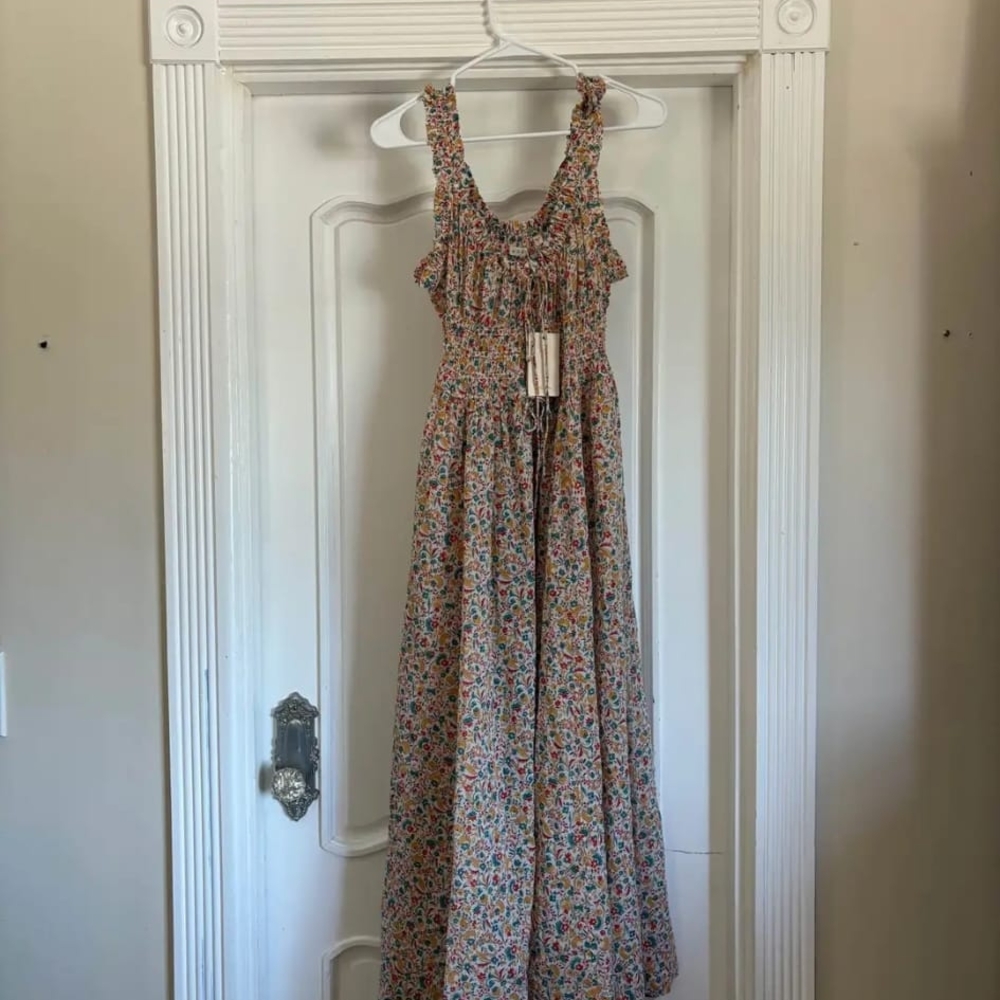 Doen Floral Emmaretta Dress Size L - Picture 4 of 4